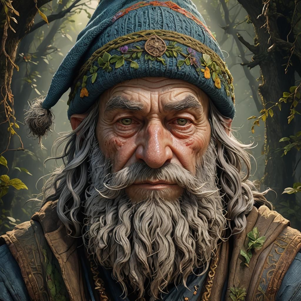 Grizzled Gnome Herbalist - AI Generated Artwork - NightCafe Creator