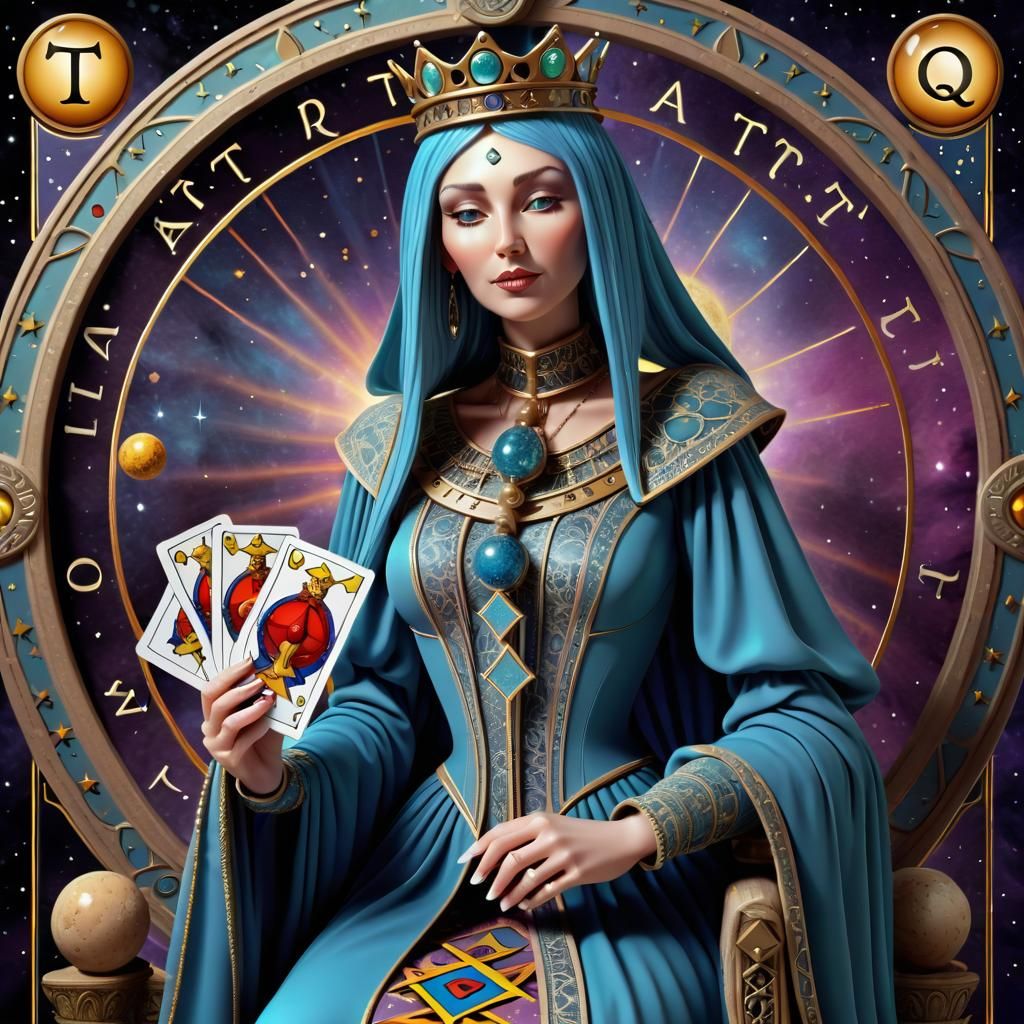 a Tarot Reading __in progress - AI Generated Artwork - NightCafe Creator