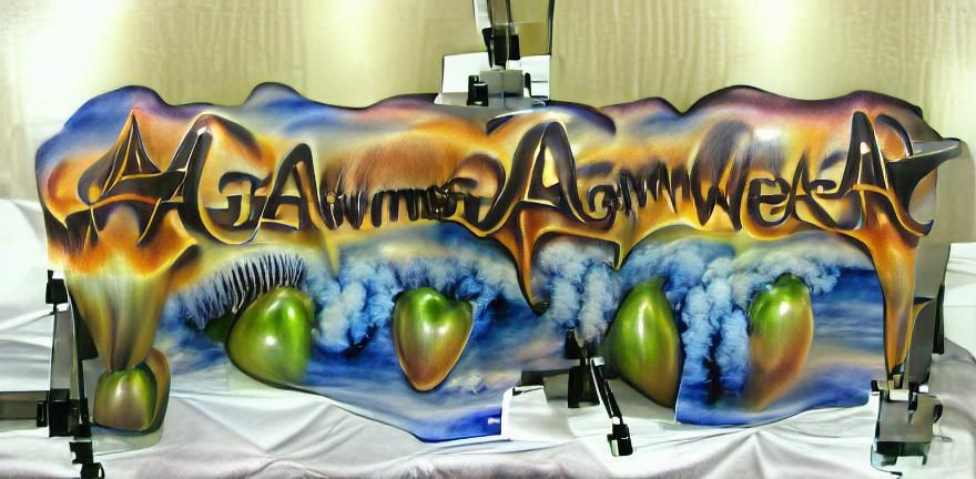 AGameAWeek, airbrush art