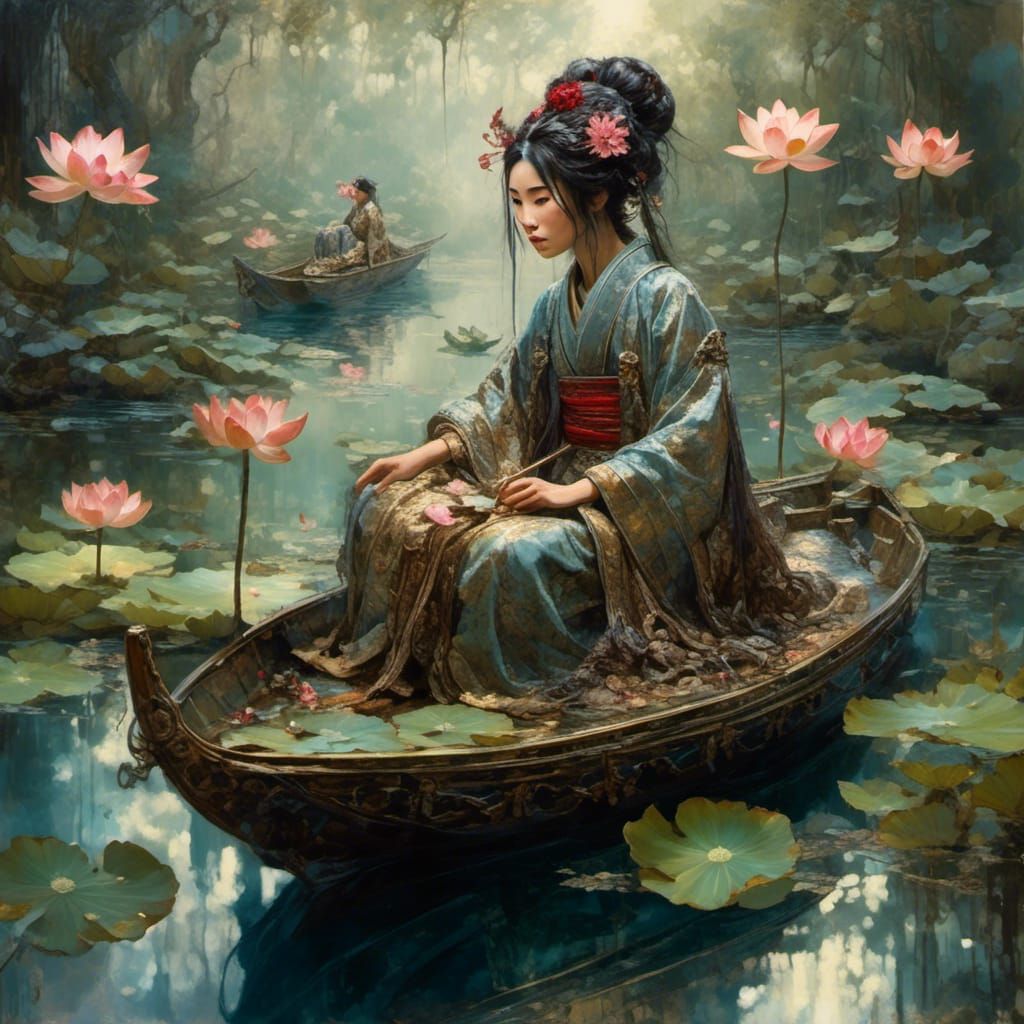 Lady of the pond