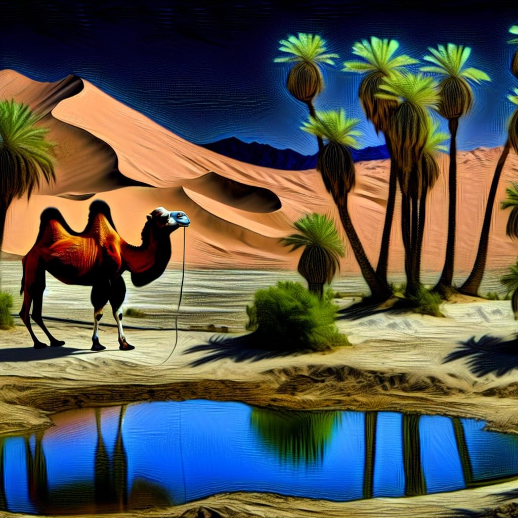 oasis in the desert