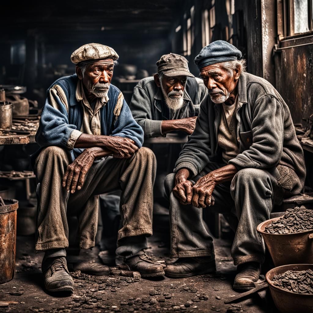 Aged poor American workers