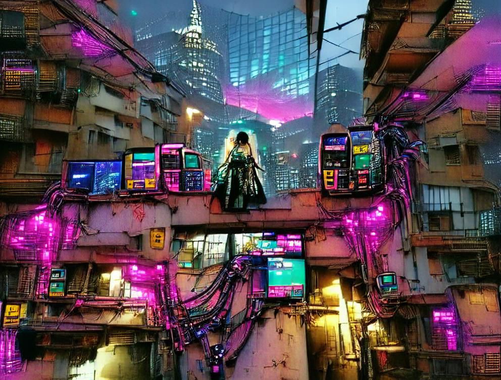 Beautiful Cyberpunk - AI Generated Artwork - NightCafe Creator