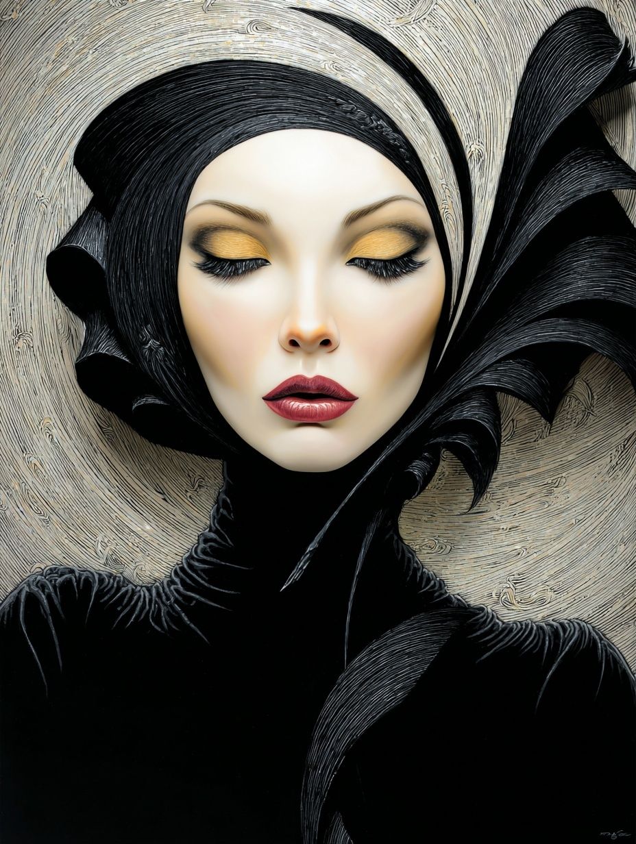 Portrait in schwarz und weiß