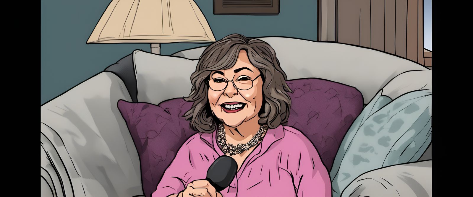 Roseanne Barr Podcast Ai Generated Artwork Nightcafe Creator 