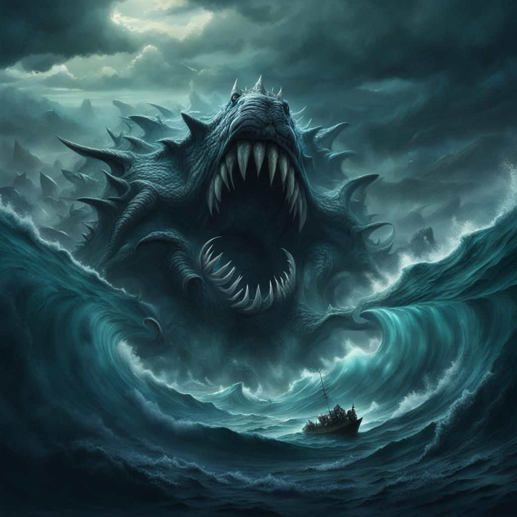 Sea Monster 2 - AI Generated Artwork - NightCafe Creator