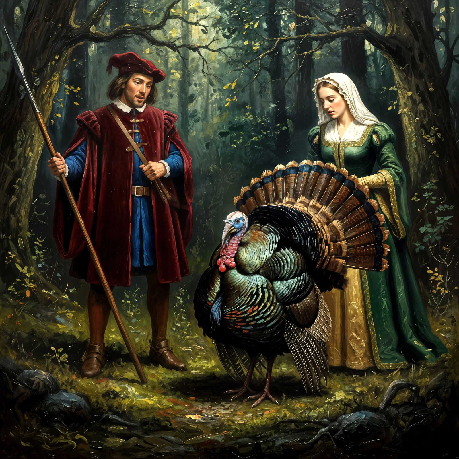 "Look My Dear, One of Those Crazy Turkey Birds!"