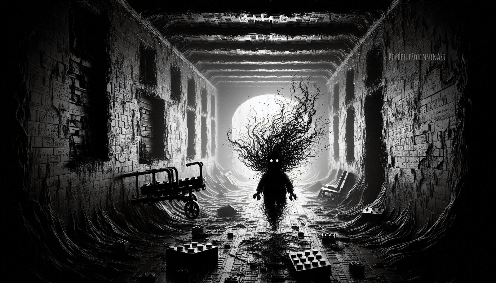 The Haunted Asylum - Lego Art