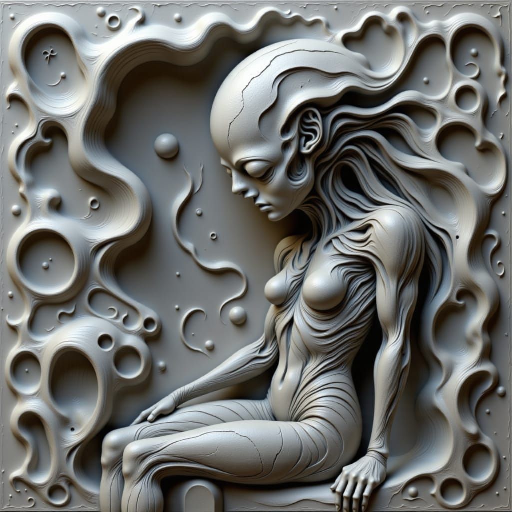 Surreal abstract art