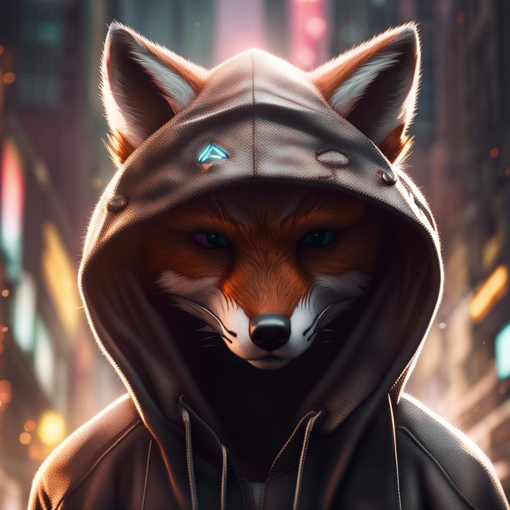 Sneaky Fox - AI Generated Artwork - NightCafe Creator