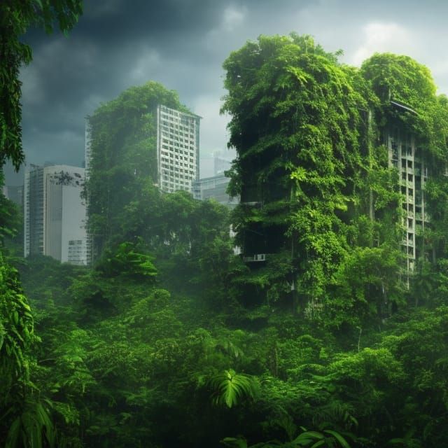 With Humans Gone, Nature and the Kudzu Vine Take Over