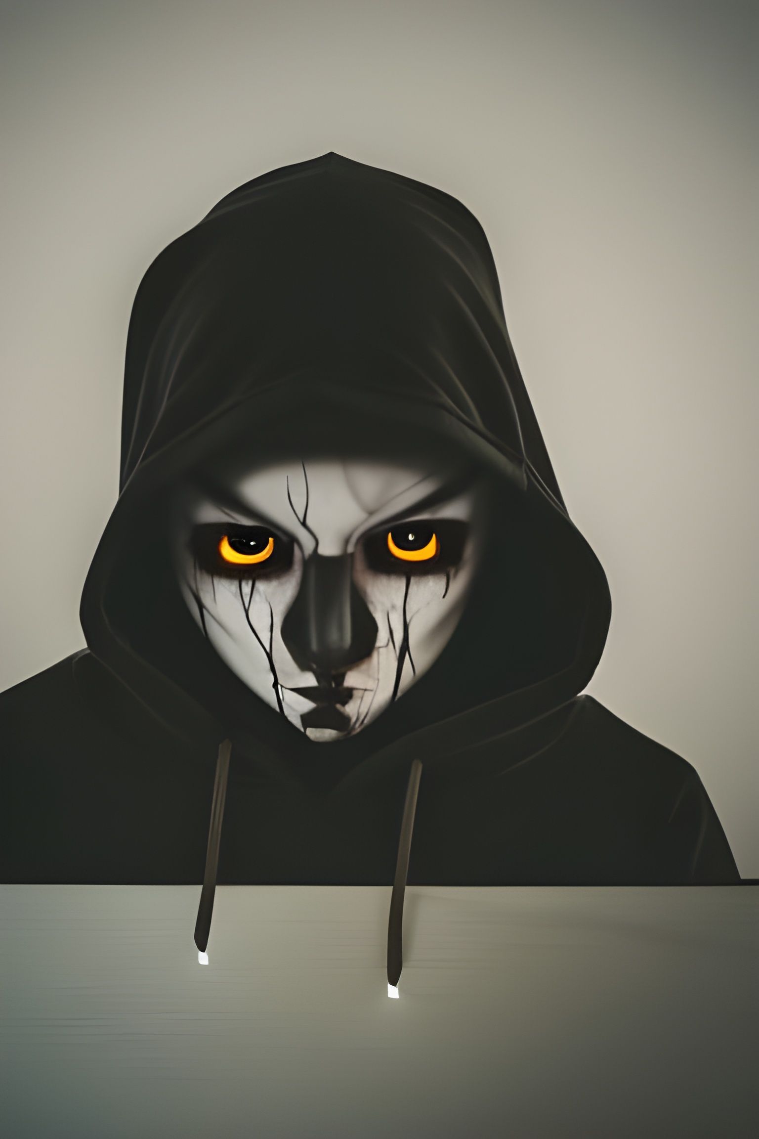 Dark Figure in Hoodie