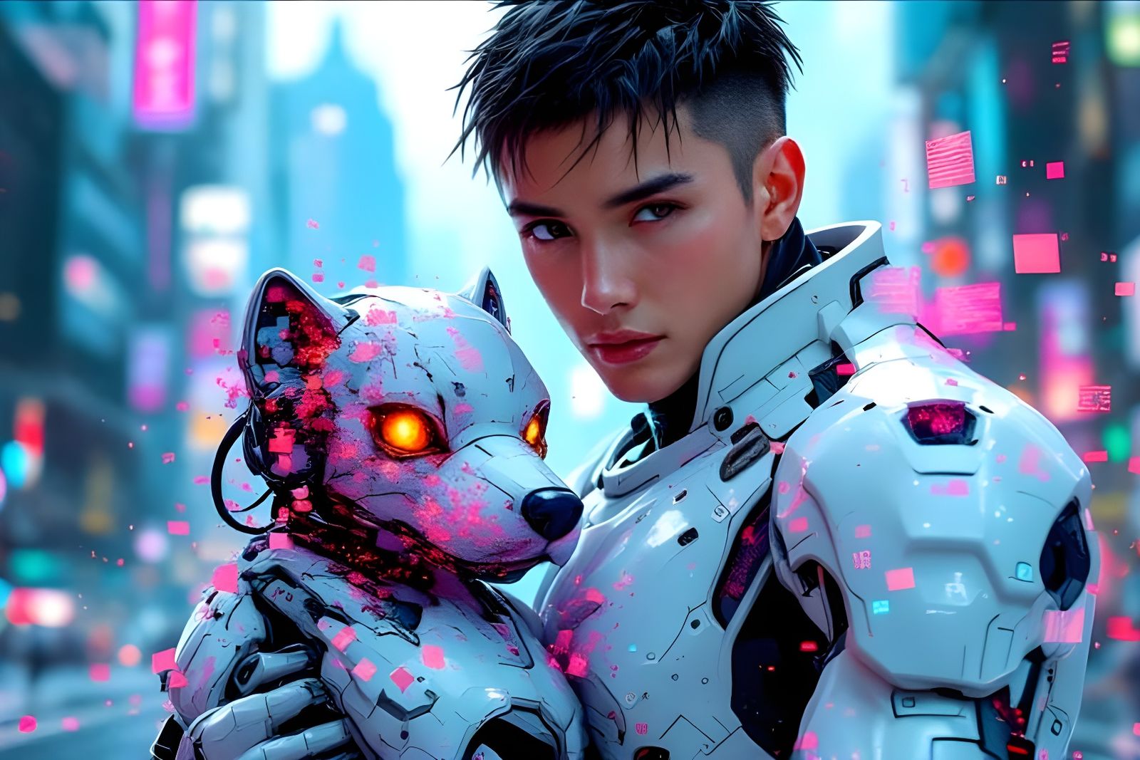 Cyborg Dog Battle Damage Glitches  by @Gary Murakami