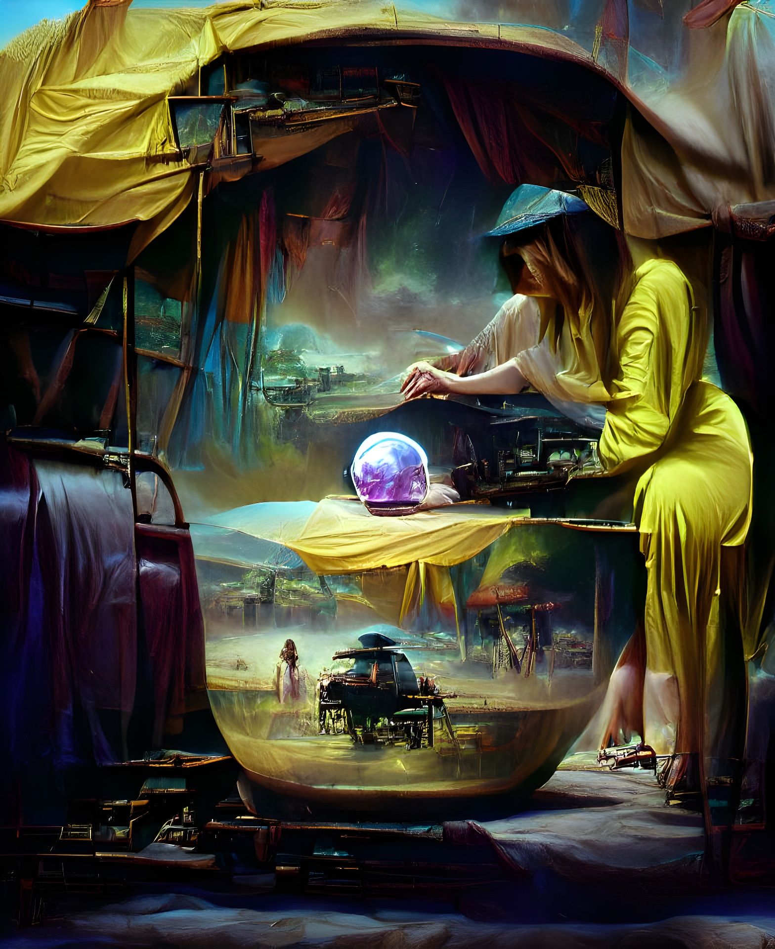 Fortune teller AI Generated Artwork NightCafe Creator