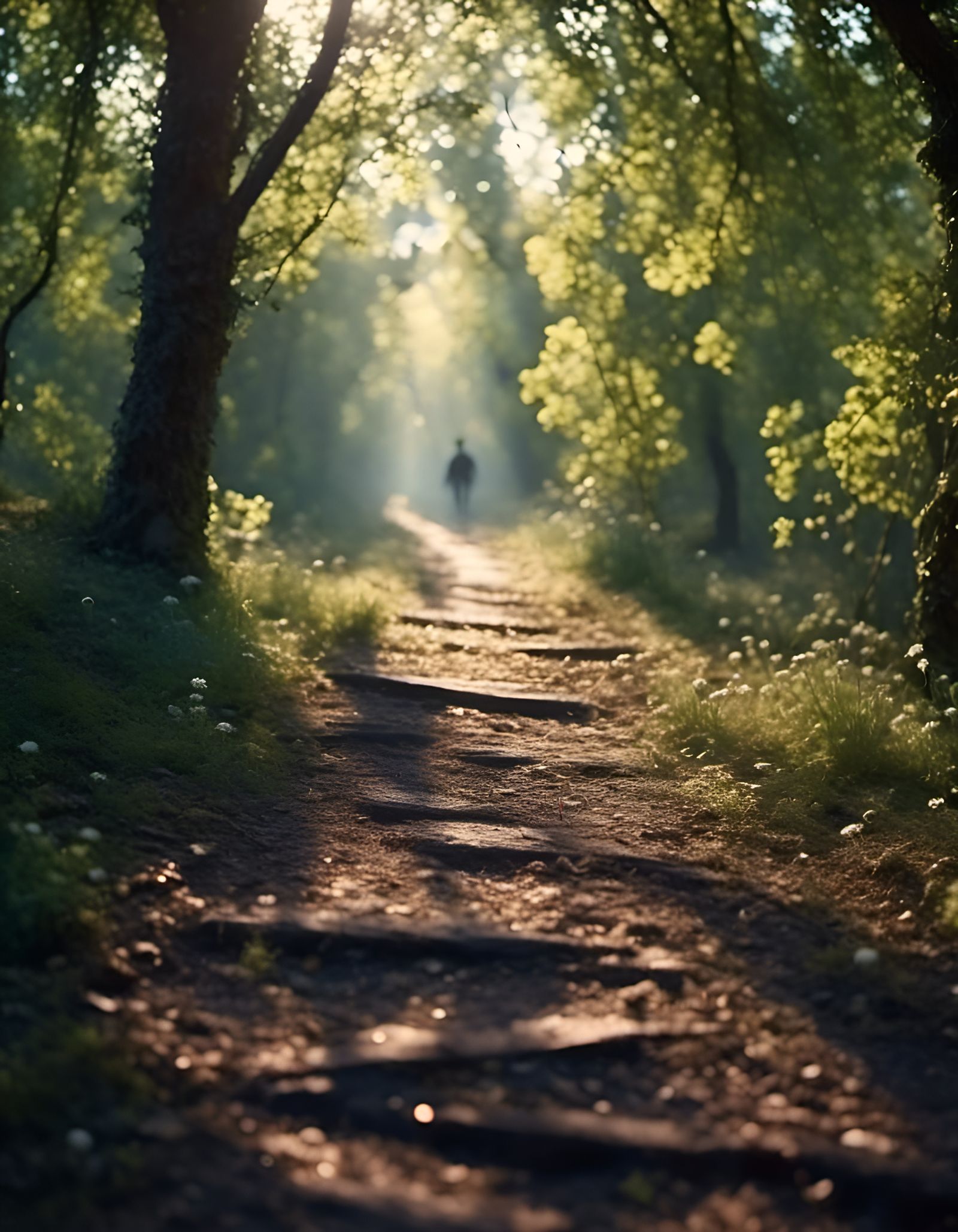 the eternal path, <lora:Vibrancy:1.0>, 50mm lens, ray tracin...