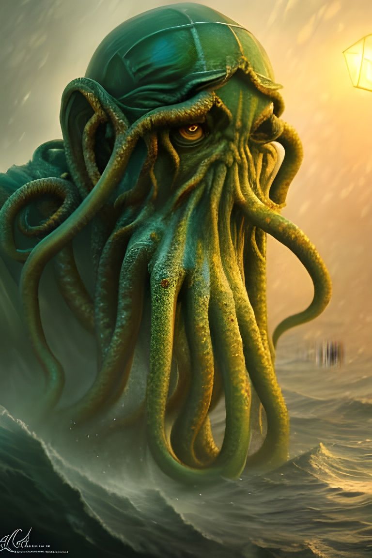 the call of cthulhu, h.p. lovecraft   by @Bubbakillmaster 