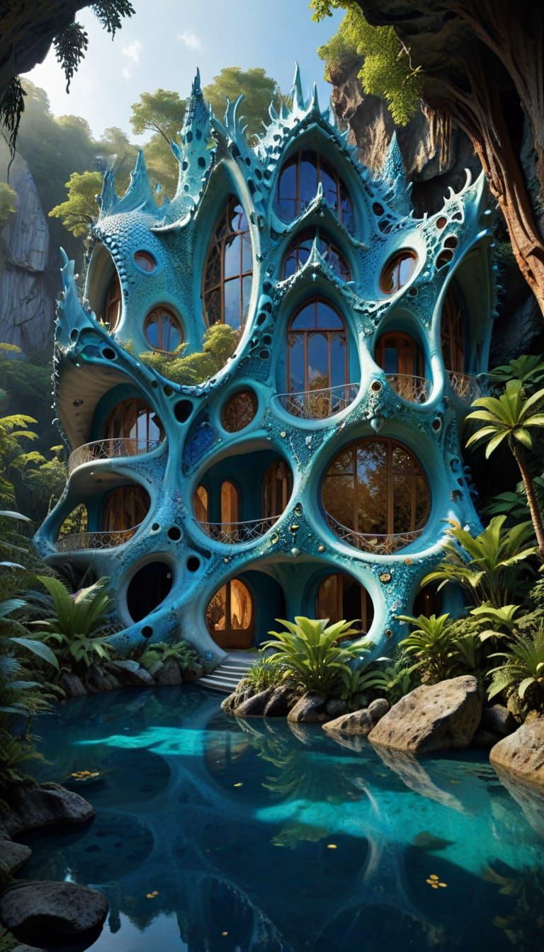 Blue lagoon house  by @Alfon