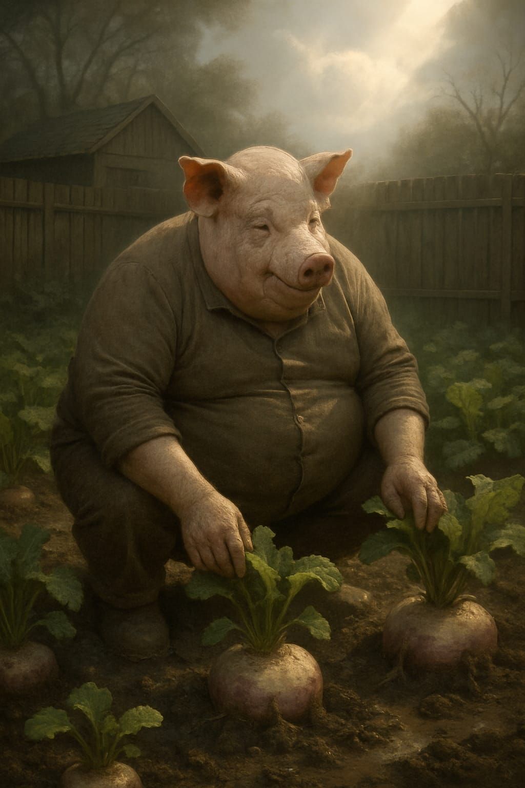 Singing his song of roots and noses ...