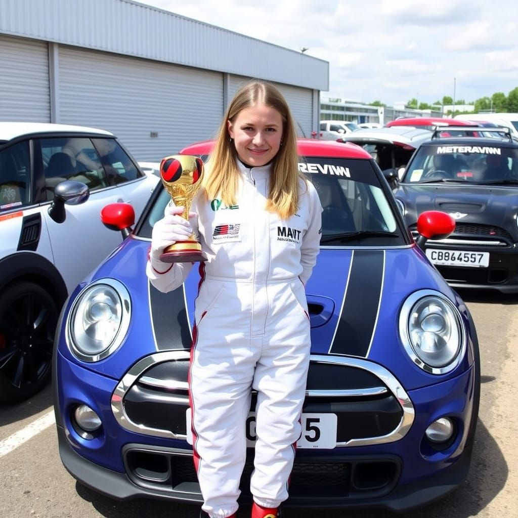 A racing driver who became the first female to achieve a podium finish ...