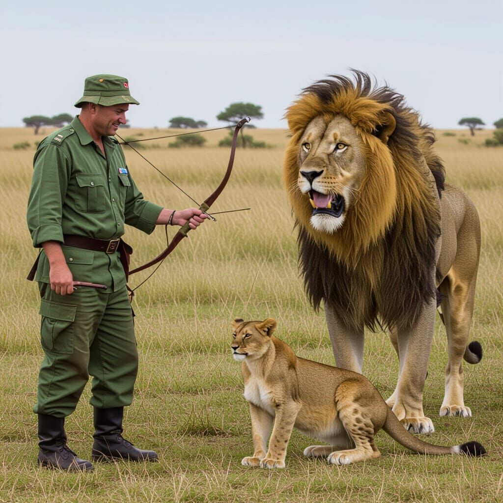 Fierce Tiger Attacking Lion Cub, Angry Lion Seeks Revenge
