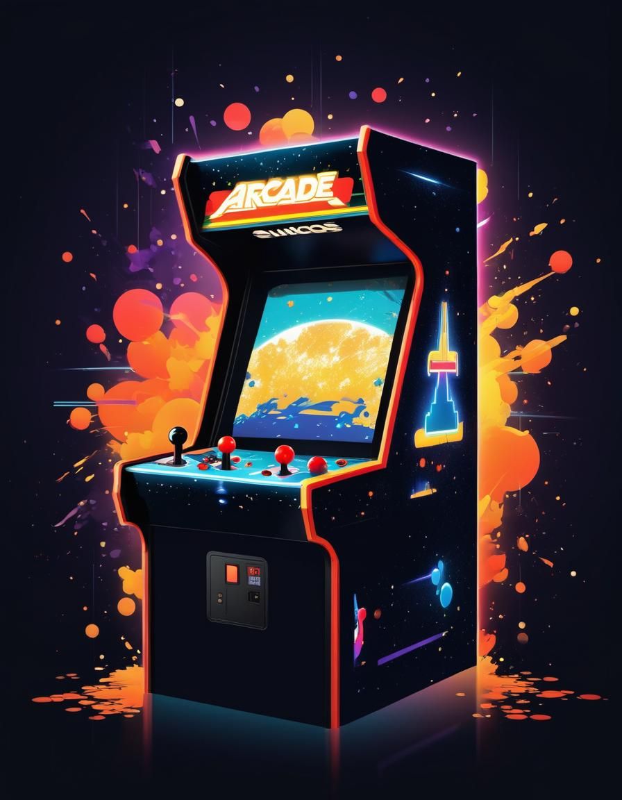 A Retro Arcade - AI Generated Artwork - NightCafe Creator