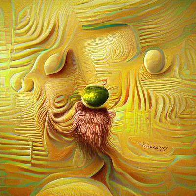 A man that is a melon 8k resolution abstract poster art Van ...