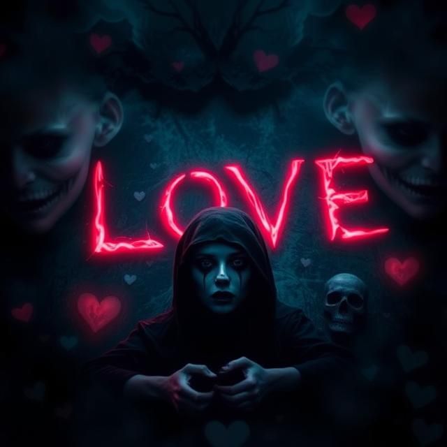 VALENTINE'S DAY WITH SPOOKY ELEMENTS  - EERIE LOVE LETTER.