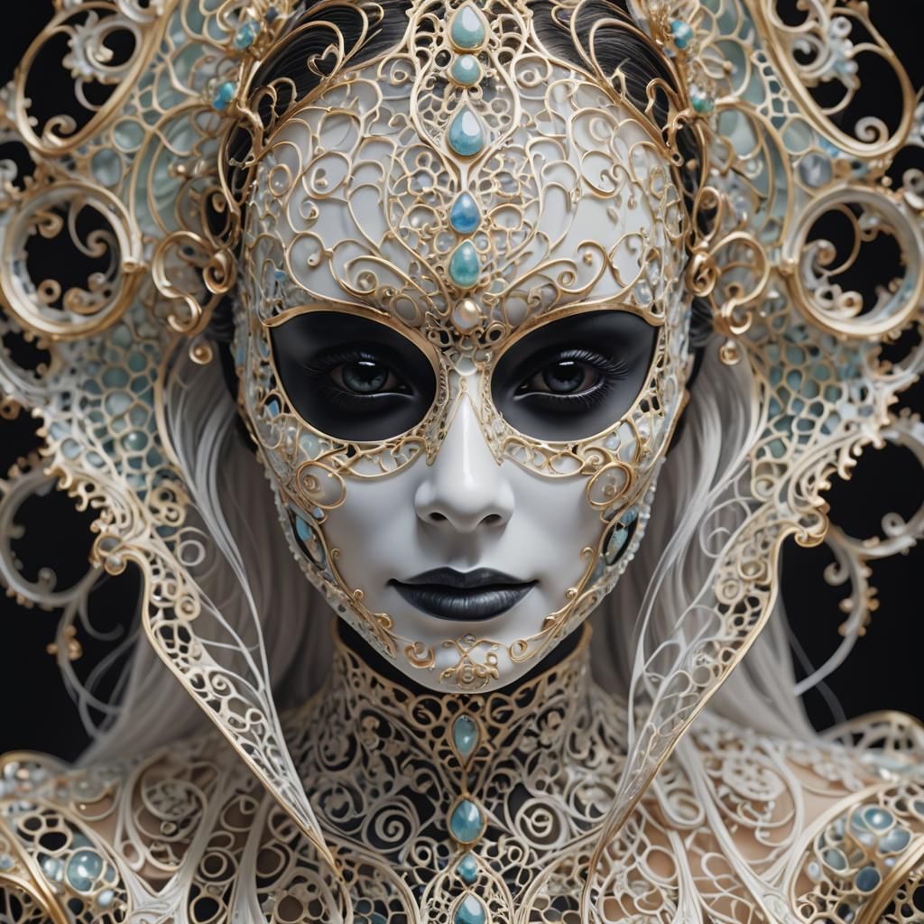 delicate fractal mask  by @Vlana