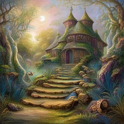 Enchanted house AI Generated Artwork NightCafe Creator