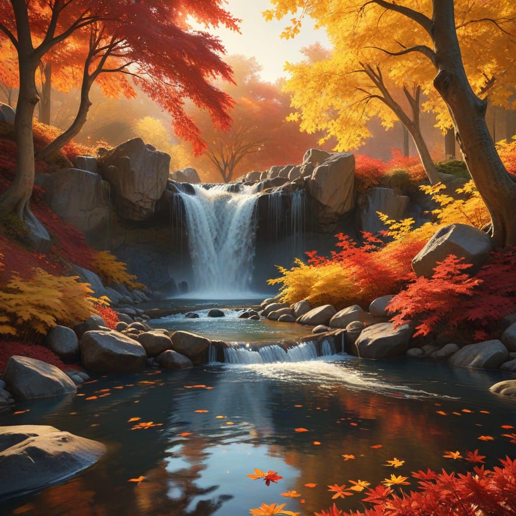Autumn Waterfall