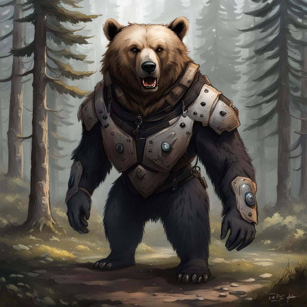 Humanoid Bear Soldier