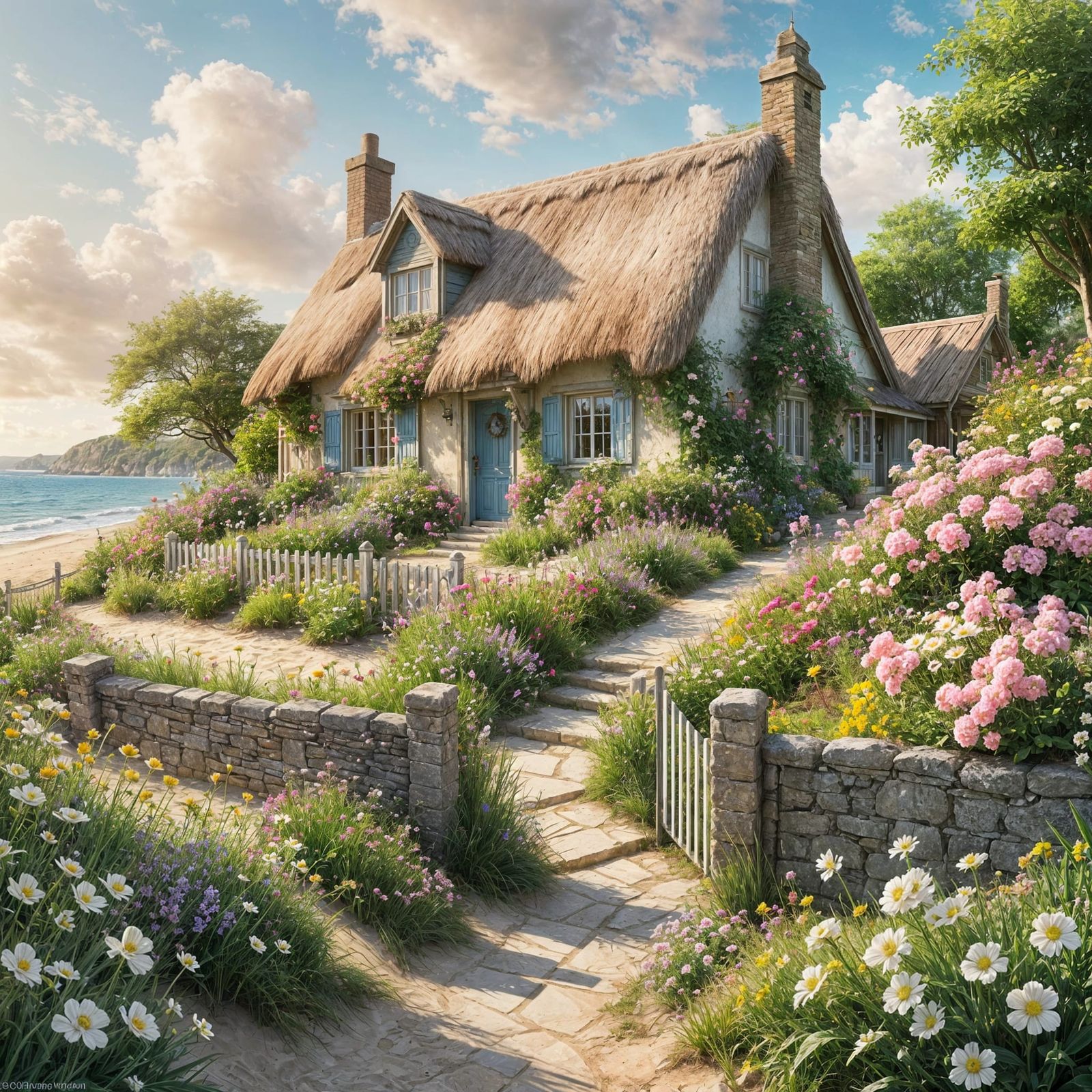 Cottage at the beach  by @CraftyNan