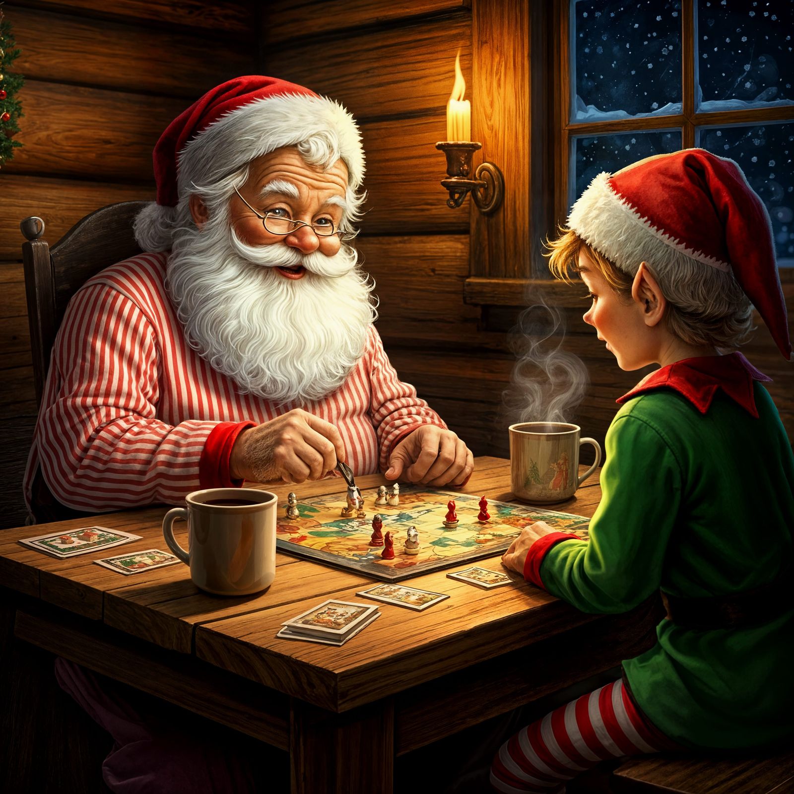 Santa's day off  by @Draxxxx