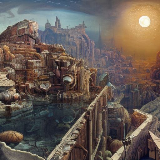 Au royaume de la faim la terre est prosaïque ;la pleine lune...