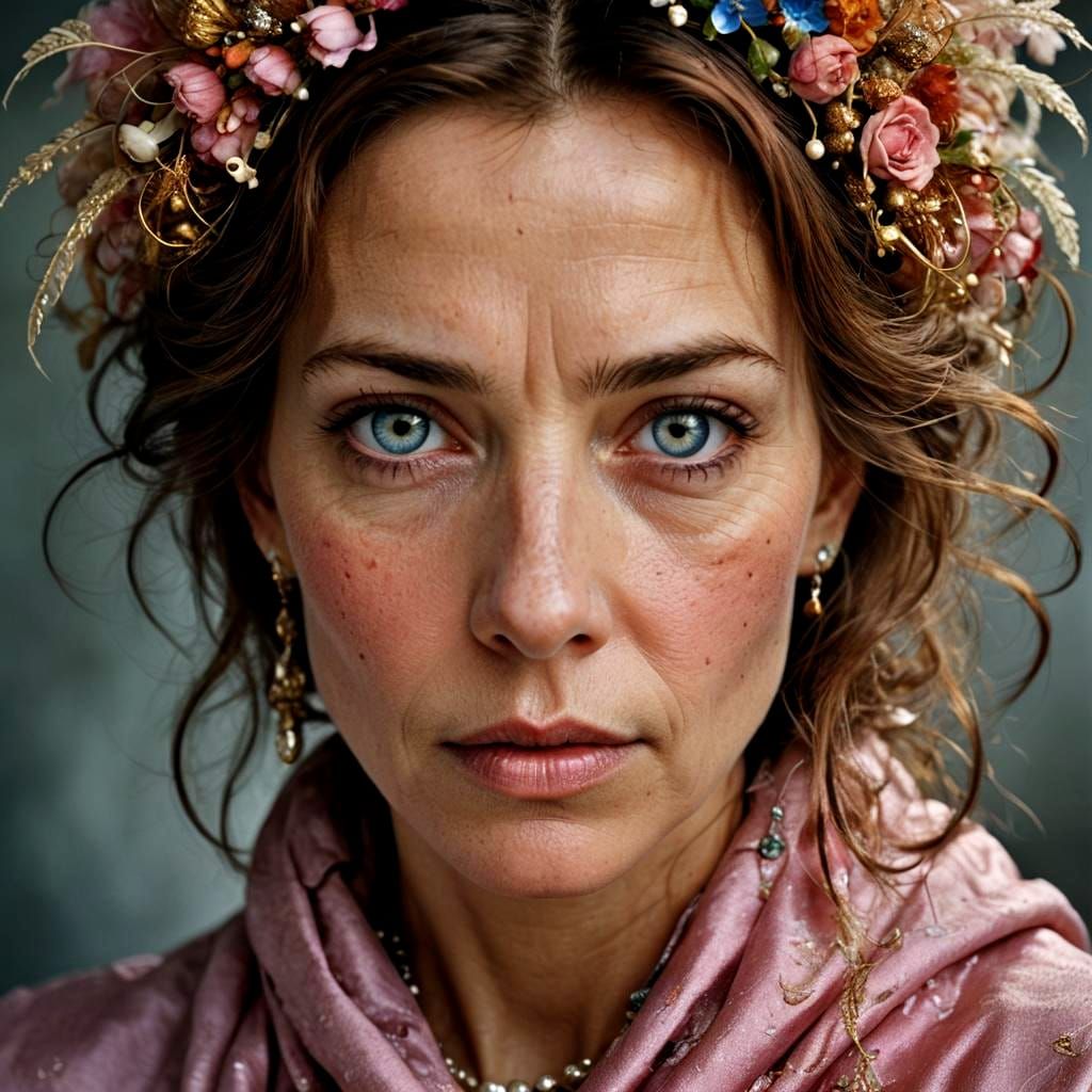 Fairytale Portrait in Studio Lighting Style