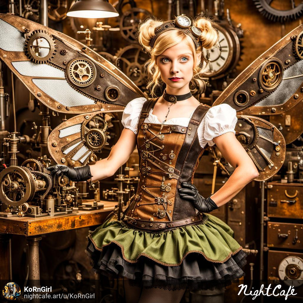 Steampunk Tinkerbell - AI Generated Artwork - NightCafe Creator