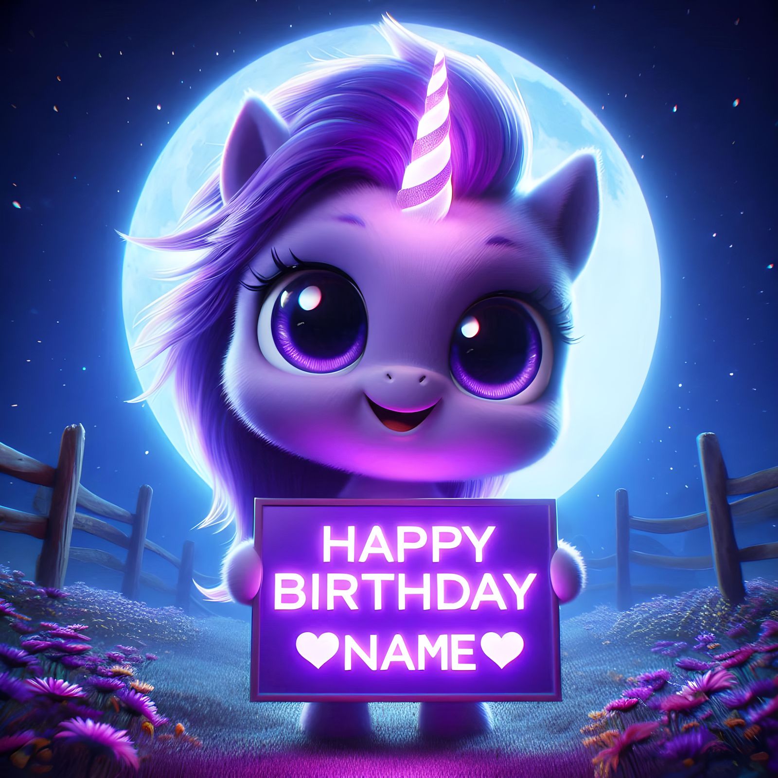 Happy Birthday Unicorn💜 (Open Prompt)