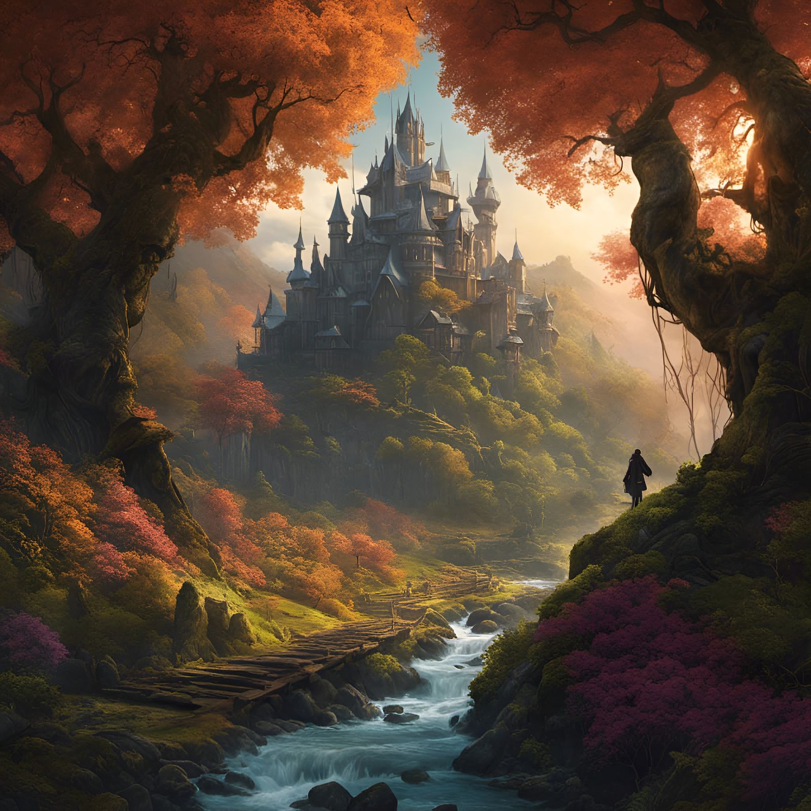 A castle in the fall  by @Stoop