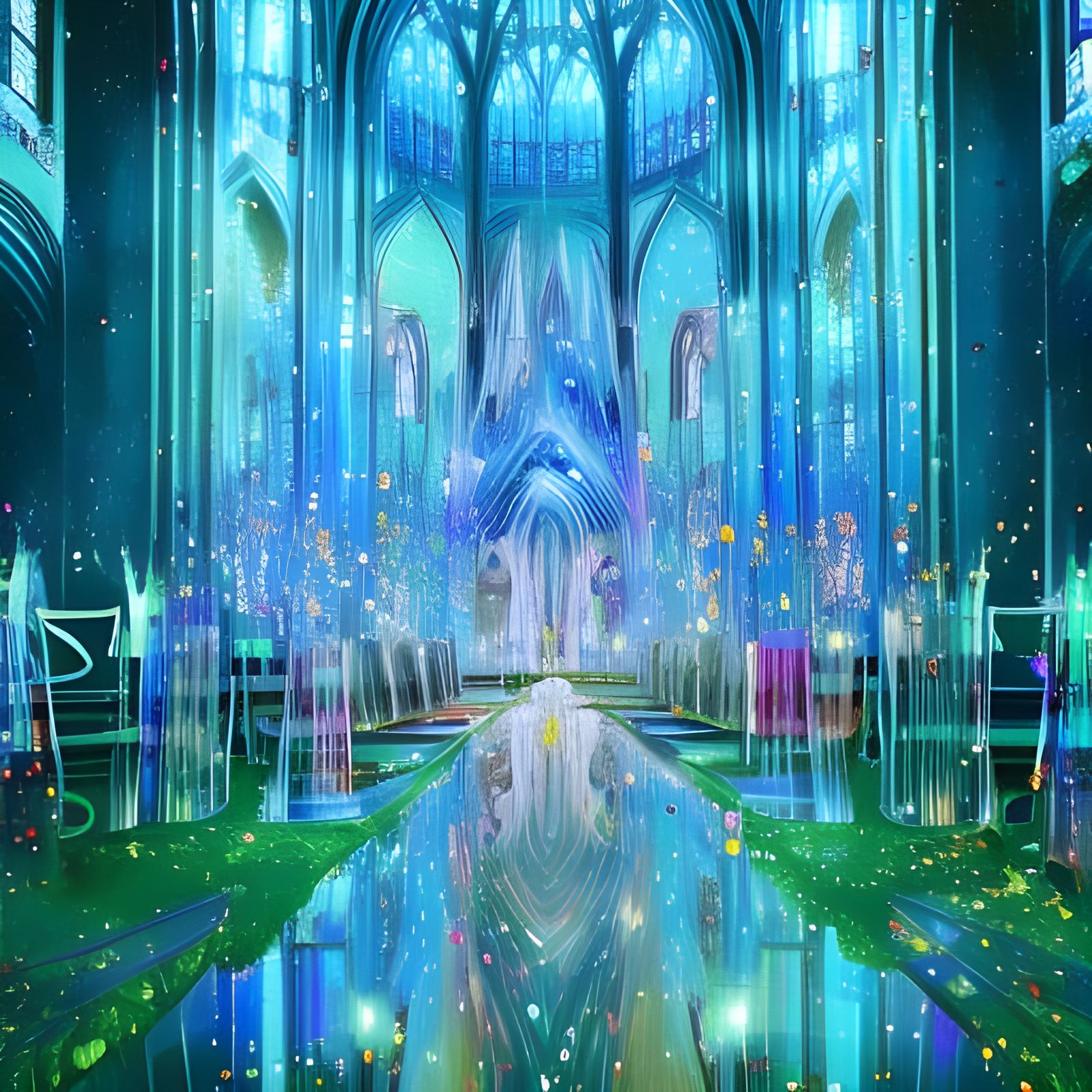 Inside a fairy temple