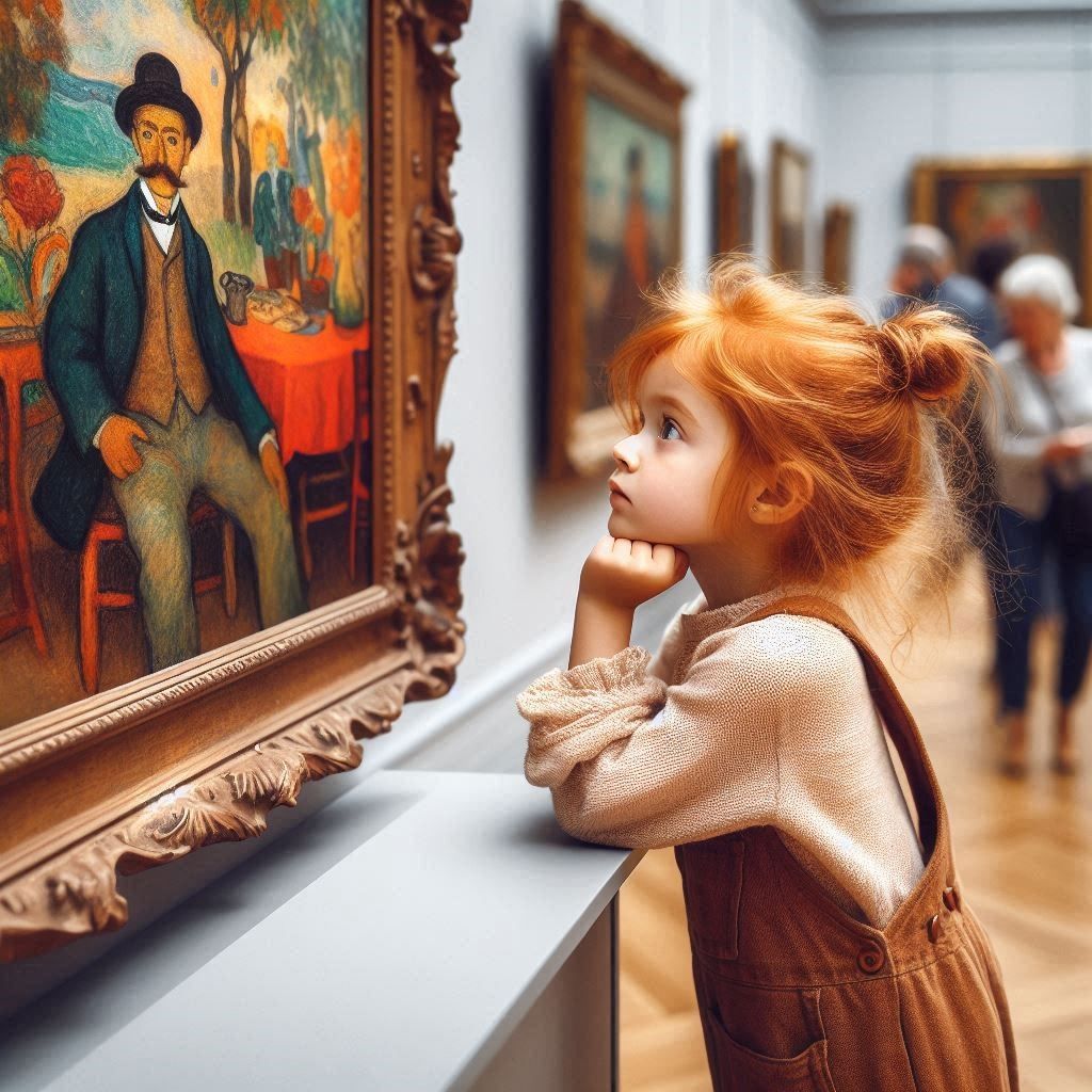 A young art lover