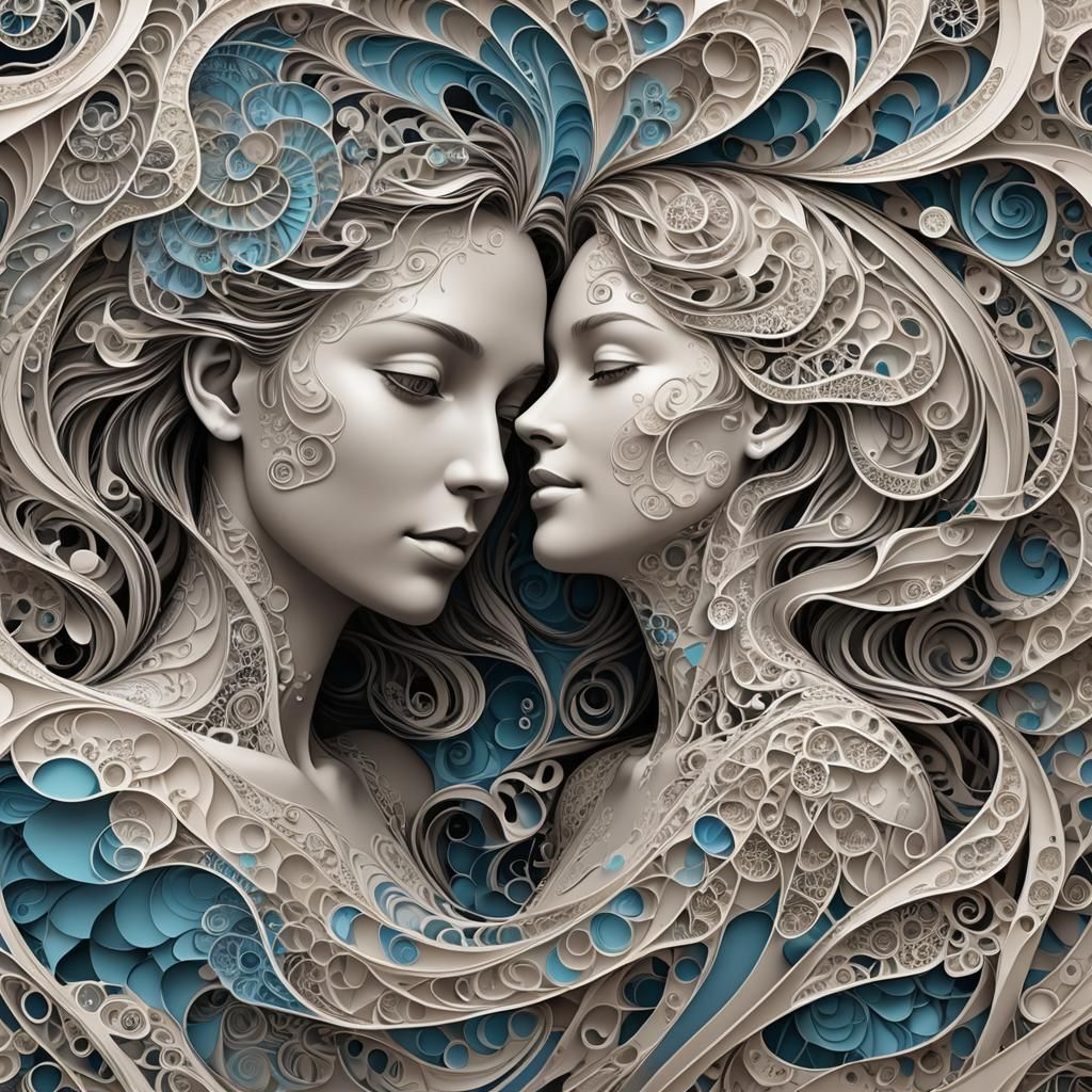 man and woman, dream within a dream, love and tenderness, ha...