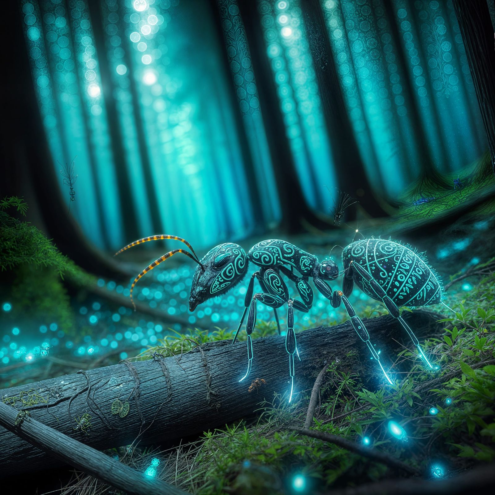 Bioluminescent Ant  by @ByToi