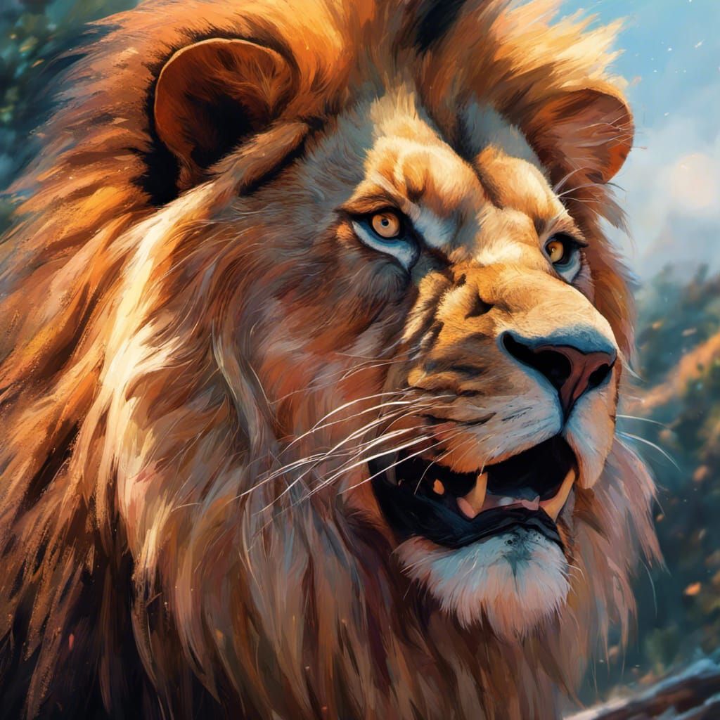 Lion - AI Generated Artwork - NightCafe Creator