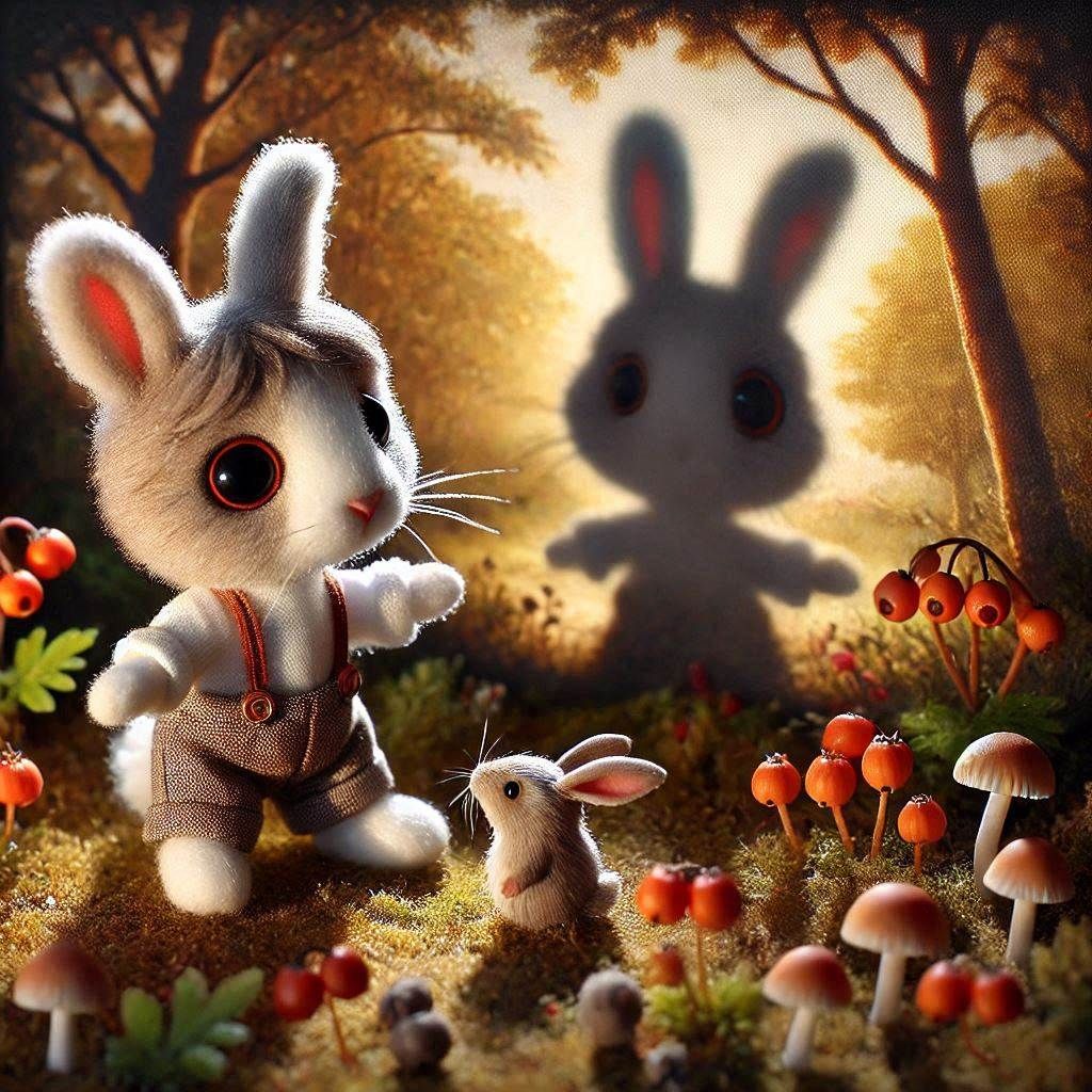 I took a walk and was treated to a wonderful surprise, a shadow puppet show from a little rabbit!