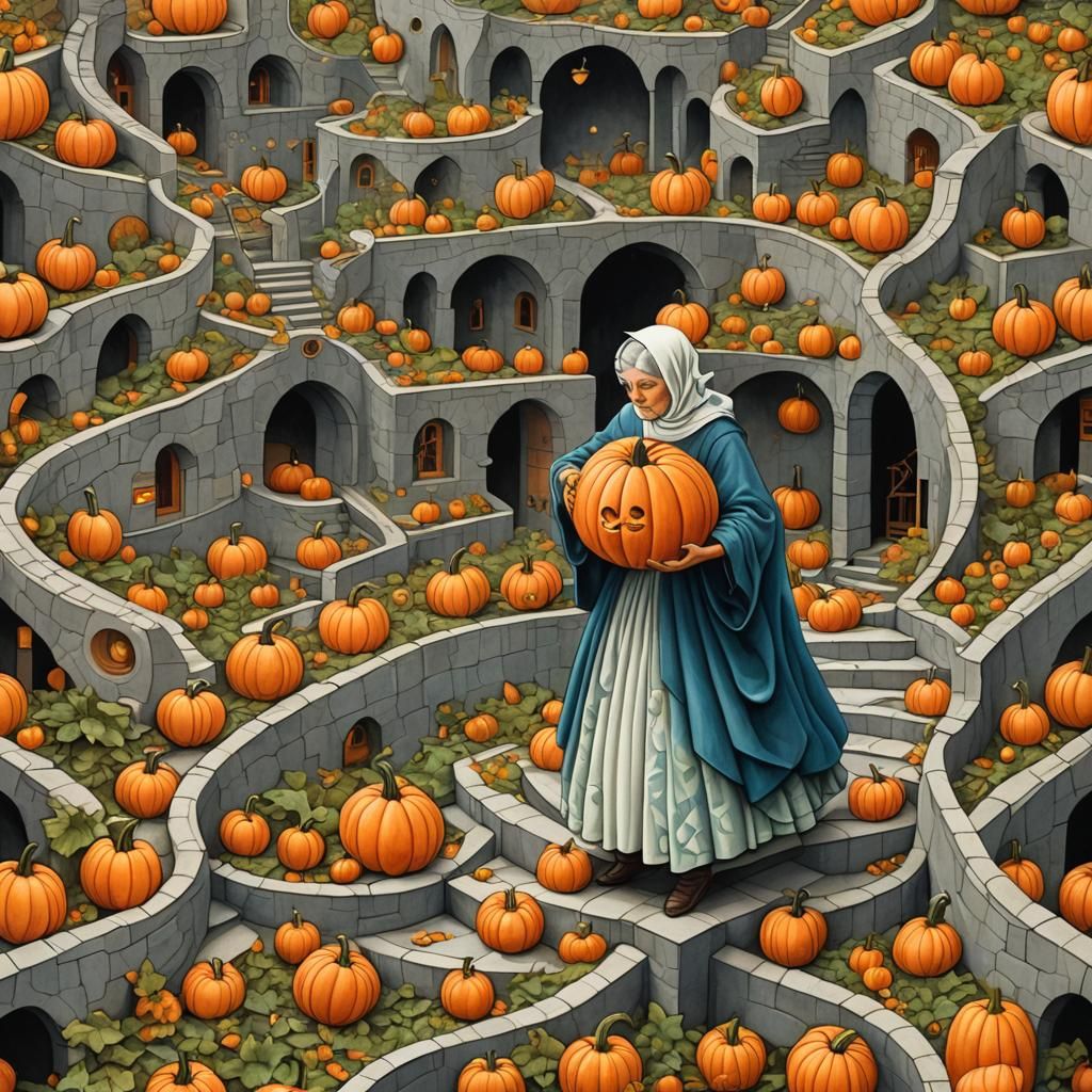 Fairy godmother searched The Gourd Labyrinth  to find the pe...