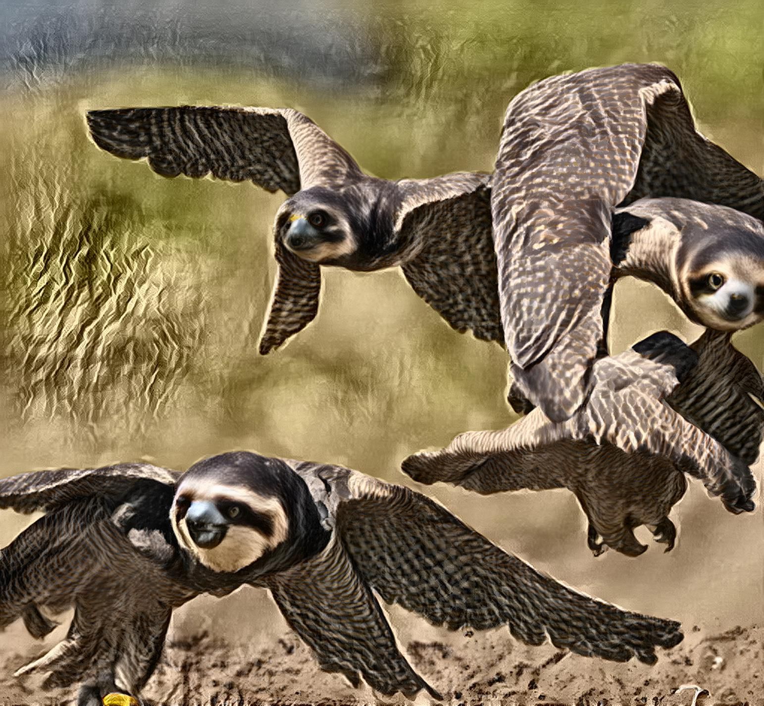 Tortoise Beats Hare, Reimagined (Peregrine Falcon vs. Sloth).   "This is how it's done"