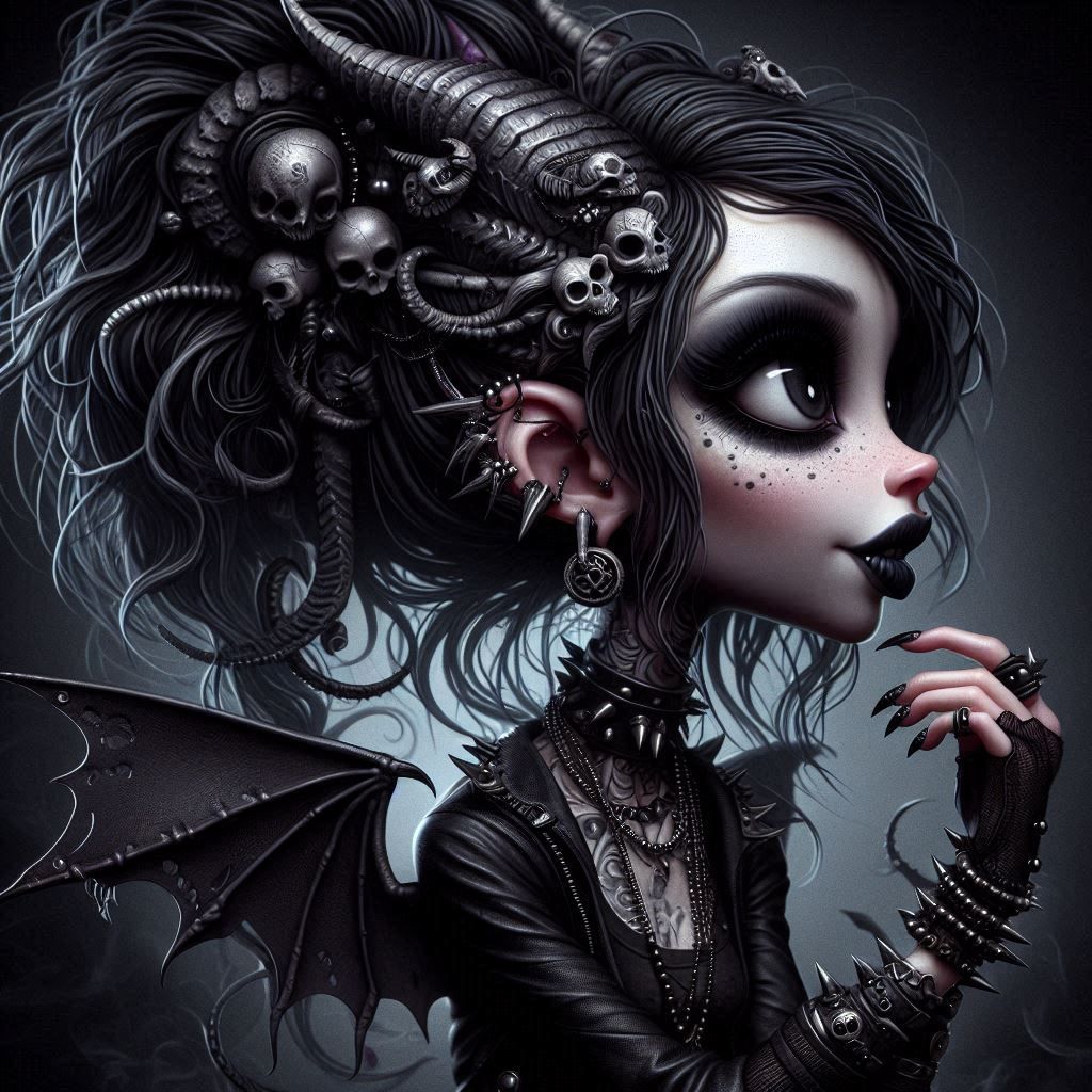 Goth girl for halloween