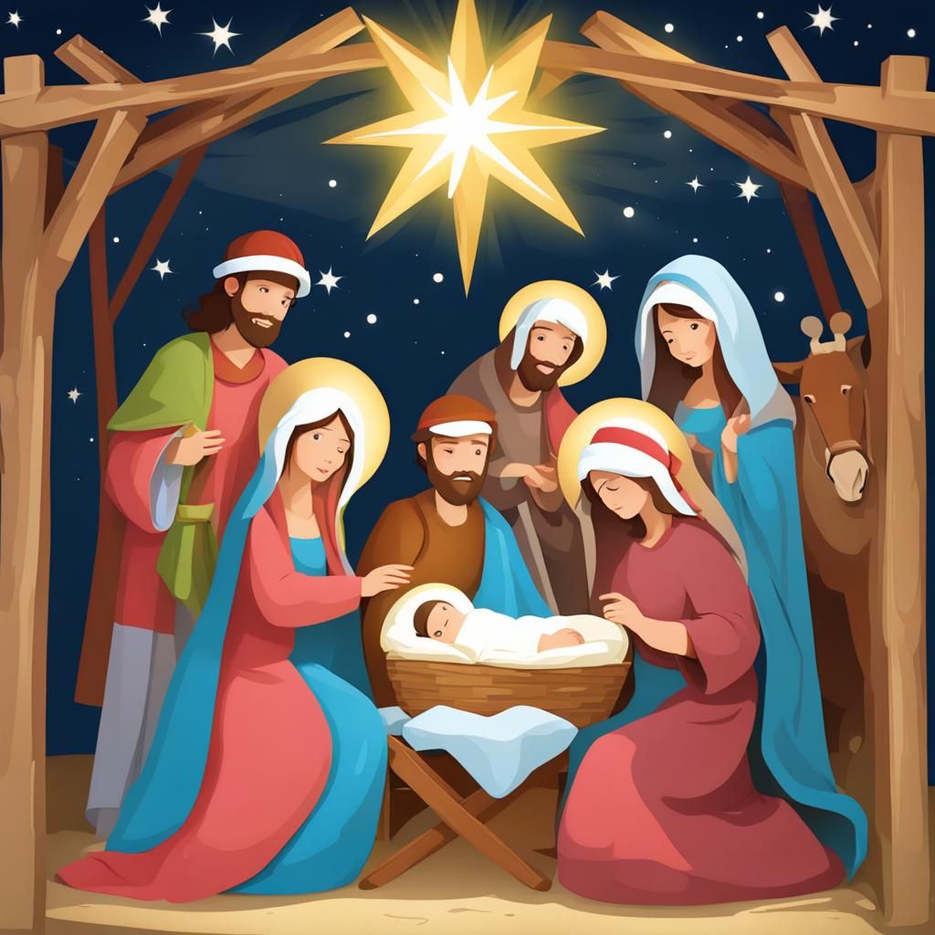 Christmas Nativity - AI Generated Artwork - NightCafe Creator