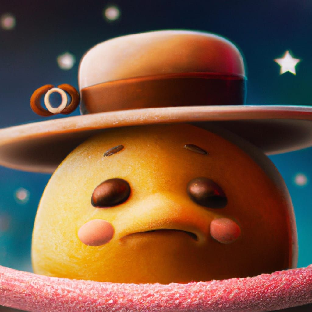 Fruit with hat