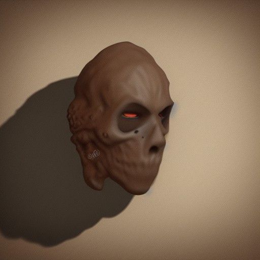 chocolate skull